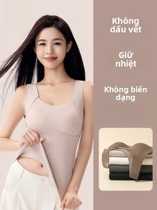 MiiOW | Áo len lót lông cừu ấm áp cho nữ MiiOW 2025 mùa thu đông có đệm ngực liền mạch ôm vừa vặn làm thon gọn