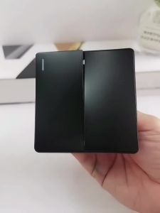 Universal Black USB Type-C 18W Smart Fast Charging Socket Double 5-pin Power PlugUK Electrical Internationa Wall Light Switch