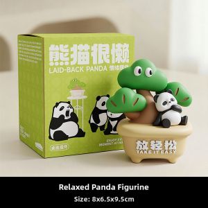 Emotional Stabilizer Panda Relaxing Bamboo Figurine