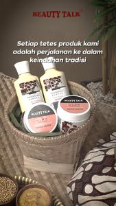 BEAUTY TALK Whitening Traditional Body Lotion Rampah - 250 ML | Losion Badan Melembapkan Mencerahkan Menutrisi Kulit dan Melindungi dari Paparan Sinar Matahari dengan Rempah