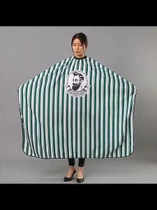 Haircut Cover Striped Design Comfortable Wear For Home Or Professional Styling 145*160