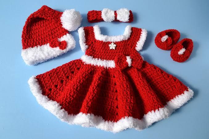 KIDS CHRISTMAS DRESS CROCHET Lazada PH
