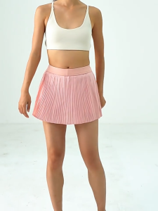 Chân Váy Xếp Ly Xòe Thể Thao Nữ AMI MEDEA 2 Lớp Chuẩn Form Mềm Mại Tập Tennis Pickleball Gym 8865