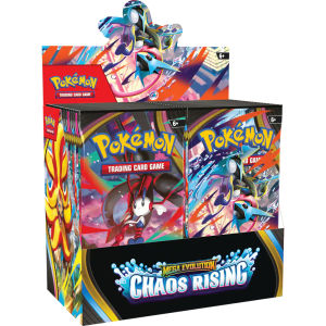 Bandai | Pokémon Cards Chaos Rising Booster Box 36 Packs 360 Cards English TCG Collectible Trading Card Game Toys for Kids Gift
