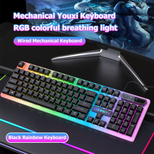 Wired Backlit Keyboard and Mouse Combo 104 Keys USB Gaming Keyboard RGB LED Set⚡PH deliveryIn stock⚡
