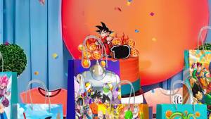 24pcs Dragon Ball Party Bags Dragon Ball Gift Bags Dragon Ball Candy Bags for Boys/Girls Kids Dragon Ball Party Suppilies