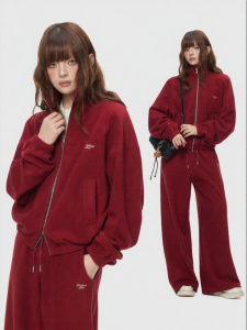 Turn Signal | Plush Polar Fleece Warm Thick Womens Cardigan Sweatshirt and Trousers Set