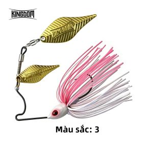 Kingdom | Mồi Câu Cá Kingdom Titanium Spinnerbait Mồi Câu Kim Loại Hình Thìa Khung Kim Loại Mồi Câu Cá Bass - 5g 7g 10g 14g Nhiều Kích Cỡ Cho Các Vị Trí Câu Khác Nhau