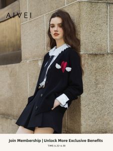 AIVEI | Campus Style Elegant Girls Knitted Cardigan
