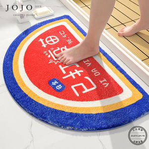 JOJOS L. PD Snowy Bathroom Absorbent Mat Toilet Foot Pad Bathroom Door Carpet Home Use Rugs Machine Weave Cartoon Pattern