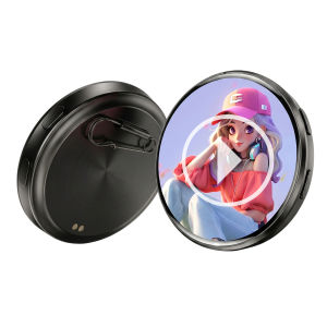 DIY E-Badge HD Display Screen Electronic Badge Phone APP Bluetooth 6.0 GIF Video Playback Touch Screen LED image jpg Video Play