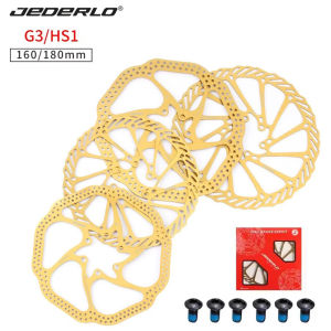 MTB Bicycle Brake Rotors G3/HS1 160mm 180mm Gold Bike Brake Rotor High Strength 6 Hole Stainless Steel Mountain Bike Accessories