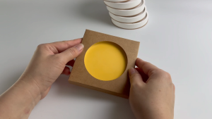 Kraftbox for coaster Round square hexagon