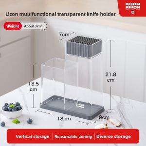 Kuhn Rikon | Multifunctional Transparent Kitchen Knife Organizer