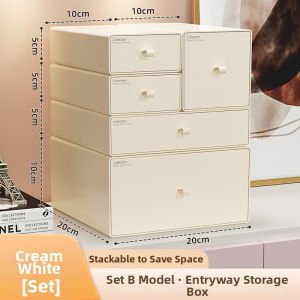 XUNHUAI | Dust-proof Storage Box for Office and Dormitory Desk