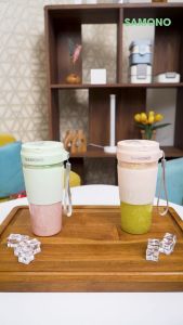Blender Portable Gelas Blender Portable Mini Juicer Food Grade 350 ml Wireless Rechargeable