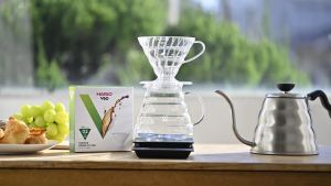 HARIO 600ML V60 COFFEE DRIP KETTLE / VKB-100HSV