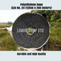 PE Nylon Rope #24 (12mm x 200 meters) Black / Orange Polyethylene Rope no.  24 / Tali sa Kalabaw baka /bangka /. 