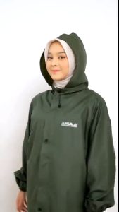 Jas Hujan Pria Wanita Dewasa Setelan Jaket Celana Tebal AKULA