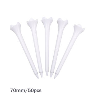 50 Pieces of 70/83MM Plastic ABS Material Durable and Sturdy Golf Course Training Golf Tee