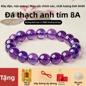 FUJINJIA | Vòng Tay 108 Hạt Tím Thạch Anh Tím Thu Hút Tài Lộc Chất Lượng Cao