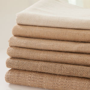 Burlap Print Sackcloth Jute Tea Table Mat Decoration Old Coarse Cloth Beijing Linen Cotton Linen Interwoven Cloth