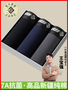 Pure Cotton Mens Underwear 2025 New Style Four Corner Briefs Youth mid Waist Comfortable Breathable Antibacterial Shorts