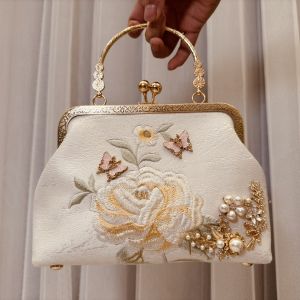 Wedding Bag Bride Wedding Bag Wedding Bag Bag New Chinese Style Niche Style Handbag Wedding Womens Bag Classy National Style Red Cheongsam Engagement