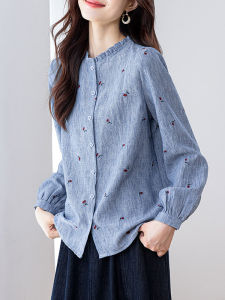DAIXIANGFEIZI | Cotton Linen Spring and Autumn New Trendy Stylish Blouse Long Sleeve