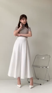 Audy Skirt - Rok Panjang Wanita Korea Anti Kusut & Desain Lebar