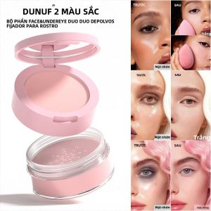 Phấn Phủ Kiềm Dầu 2 Trong 1 Lì Mịn Che Lỗ Chân Lông Dạng Nén Chống Nước Trang Điểm Lâu Trôi Cho Mặt Và Vùng Dưới Mắt