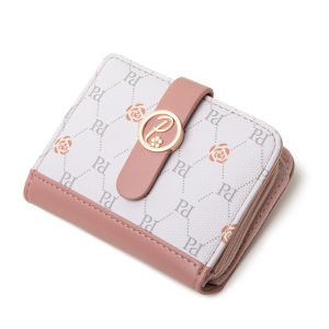 Fashion Women Short Wallet Zipper Coin Purse Printing Multifunctional Wallet for Female