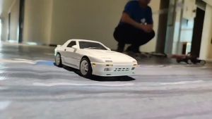LDRC LD RC LD1802 1:18 Drift RWD RX7 FC3S Full propoGYRO Lampu bisa buka tutup