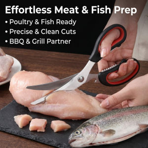 1PC,Chicken Bone Kitchen Scissors Kitchen Duck Fish Cutter Stainless Steel BBQ Scissors Food Scissors Food Scissors Tools