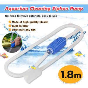 Jozoo Aquarium Cleaning Siphon Pump Water Changer Gravel Cleaner Fish Tank Easy Dirt Remover Tools