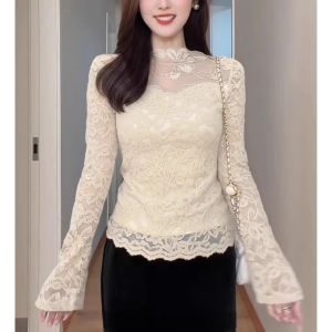 chaqi | Lace Long Sleeve Insulated Base Top