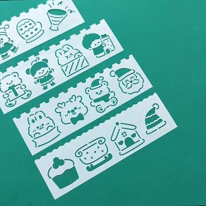 Kids Drawing Ruler Theme Christmas | DIY Template Drawing Ruler | Design Template | Handbook Decoration | Pembaris Lukis Corak Gambar | Pembaris Kanak-kanak | Kids Teaching Material | Christmas Gift