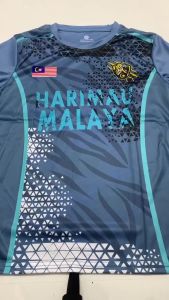 **M-4XL BAJU JERSI CORAK MERDEKA MALAYSIA DEWASA YANG BERLENGAN PANJANG