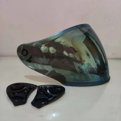 kaca helm ink centro / kaca KYT DJ maru silver plus rachet