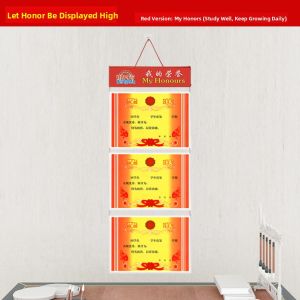 Modern Simple Wall Mounted Certificate Display Case Honor Award Frame No Drilling Required Living Room Ready 8K Certificate Protector Cover