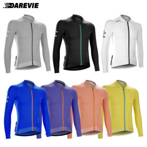 DAREVIE Cycling Jersey Man Cool Technology PRO Level Long Sleeve Man Cycling Maillot Anti UV Double Non Slip Mens Cycling Shirt