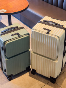 Large Capacity Multi-Functional Life Hu Man Li Sun Di Carry-On Suitcase Front Opening Pull Rod Bag Traveling Luggage
