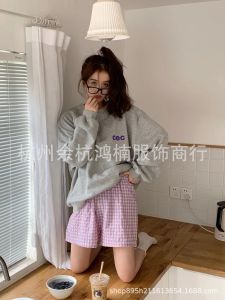 กางเกงลำลองผ้าฝ้ายหลวมๆ สำหรับใส่อยู่บ้านในฤดูร้อน 2023 กางเกงขาสั้นลายดอกไม้ กางเกงนอน กางเกงขายาว ทรงหลวม สไตล์เกาหลี สำหรับผู้ชาย