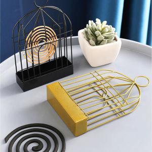 Hộp đựng nhang muỗi bằng sắt khay đựng nhang muỗi có cửa đậy an toàn - LAZYL