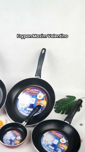 MASPION MAXIM VALENTINO 18cm 20cm 22cm 24cm Frypan Teflon Wajan Penggorengan Anti Lengket