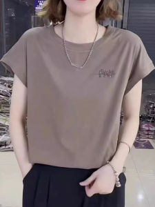 HUAXUNRAN | Fashionable Slimming Loose T-shirt for Middle-aged Women