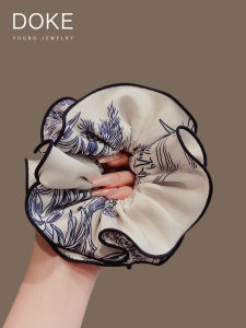 New Womens Water-Media Hair Ties Elastic Hair Bands Durable Hair Ropes Fine Hair Flowers Bun Headbands Traditional Chinese Style