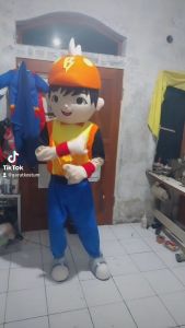 Kostum maskot badut karakter boboiboy galaxy dewasa lucu costume