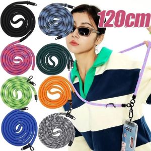 120CM Crossbody Phone Lanyard Necklace Strap Universal Long Adjustable Phone Case with Clip Safety Anti-Lost Lanyard