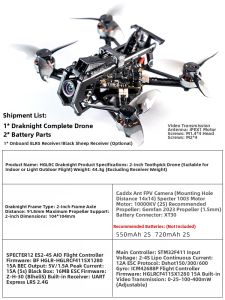 HGLRC | Indoor Beginner 2inch FPV Racing Drone Complete Kit